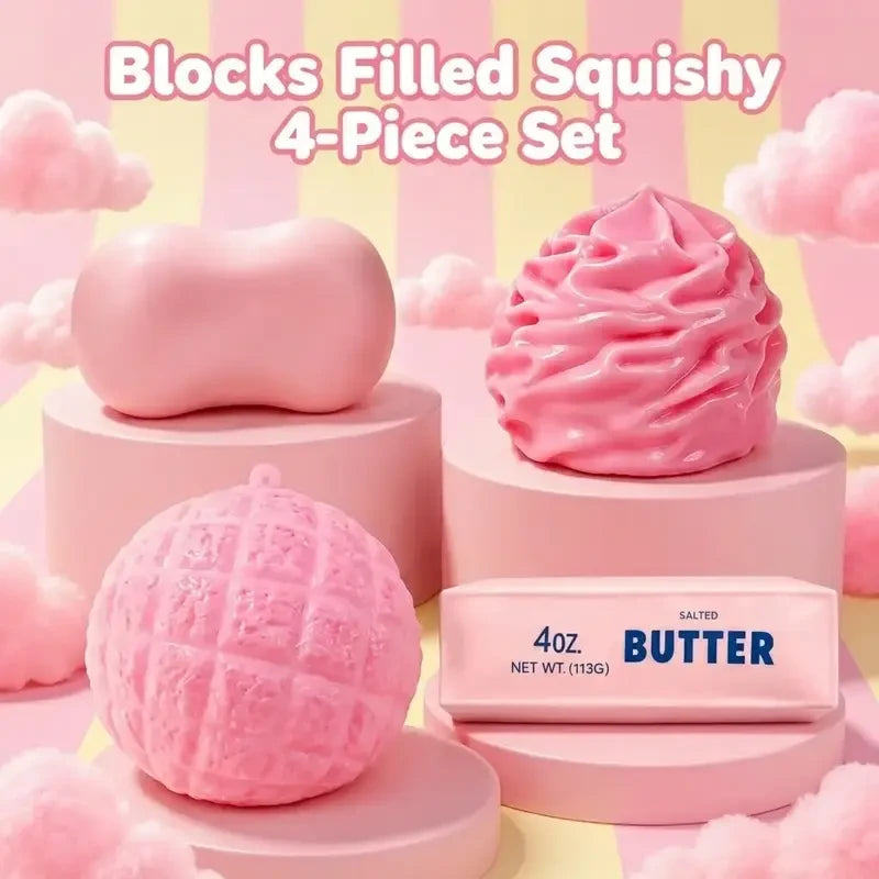 Crunchy Squishy Stress Relief Toy Set