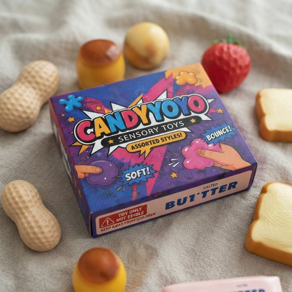 Food Shaped Crunchy Squishy Toy Set